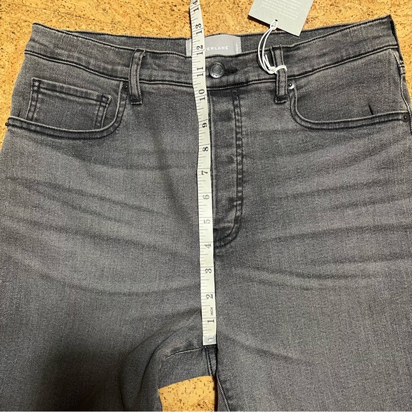 Everlane Wm’s High Rise Cigarette Buttonfly Jean In Washed Black NWT Sz 32 - Picture 12 of 14